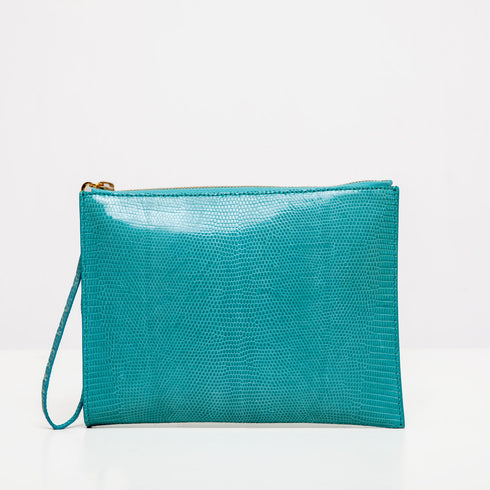 Pochette DOTTI <br> Lucertola Aquamarina